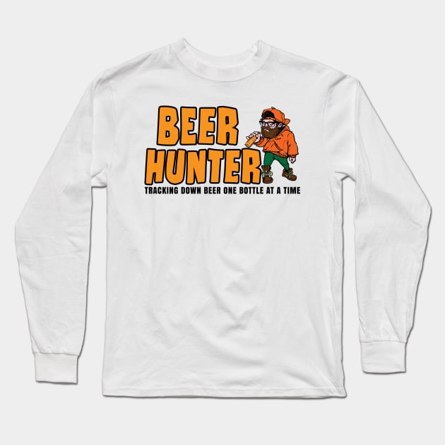 Beer Hunter Long Sleeve T-Shirt by ArtisticRaccoon